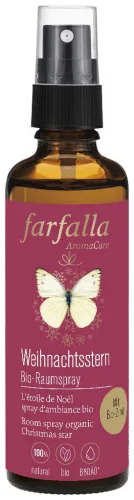 farfalla Weihnachtsstern, Zimt, Festlicher Bio-Raumspray, 75ml