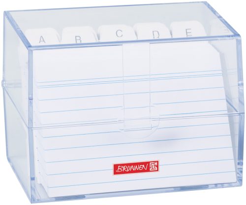Brunnen Karteibox A7 transparent