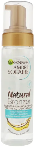 Garnier - Natural Bronzer Selbstbräunungs-Mousse, Bronz Sel Tan, 200 ml