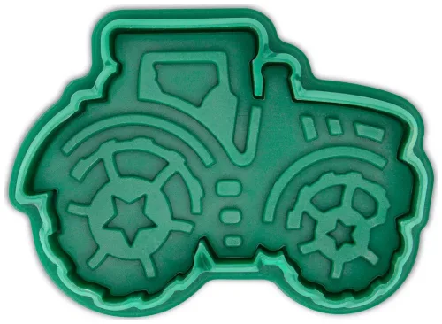 Städter Präge-Ausstecher Traktor 6.5 cm Dunkelgrün