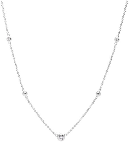 Fossil Jewels Fossil Damen Halskette Glitz Sterling Silver Necklace