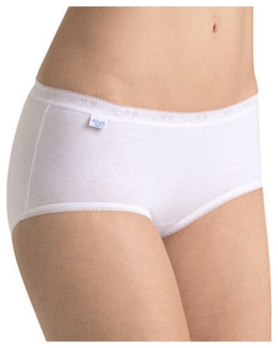 Sloggi, sloggi Midislip "Basic+" perfekter Sitz, Baumwollmix, weiche Nähte, elastisch