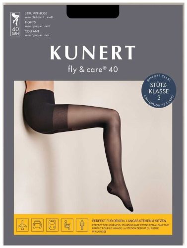 Kunert, KUNERT Feinstrumpfhose "FLY&CARE 40" 40 Stützklasse 3, semi-blickdicht und matt