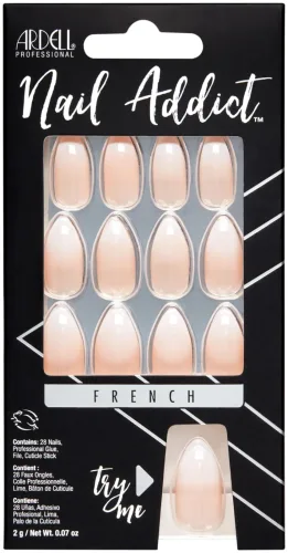 Ardell, Ardell - Künstliche Fingernägel, Nail Addict FrenchOmbreFade (Baby Boomer), Set