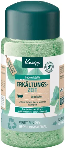 Kneipp, Kneipp - Erkältungszeit, Badekristalle Eukalyptus, Badesalz Eukalyptus, 600  g