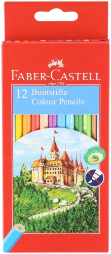 Faber-Castell, FABER-CASTELL Farbstifte Classic Colour 120112 12 Farben ass.