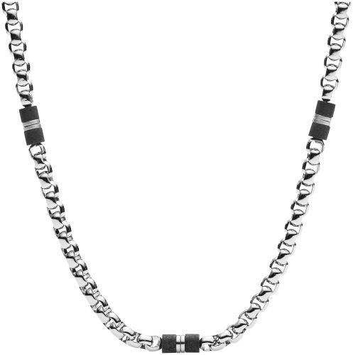 Fossil - Halskette, Mens Dress, 45cm, Silber