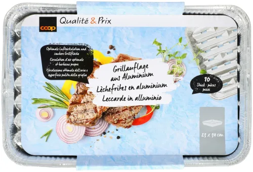 Coop Grillschalen Alu 34cmx23cm 10 Stück