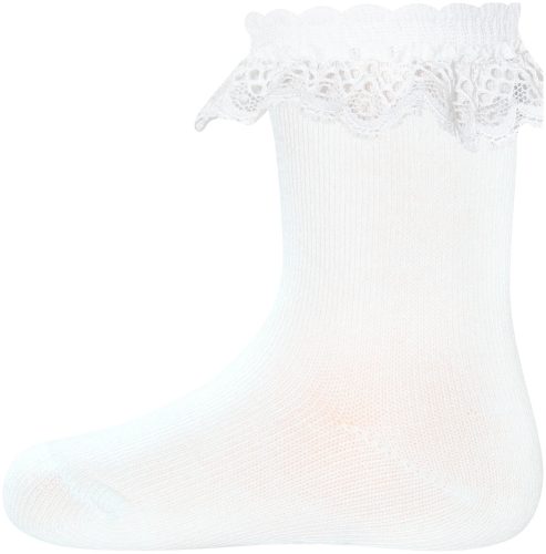 Socken mit Spitze