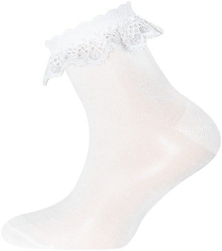 Socken mit Spitze