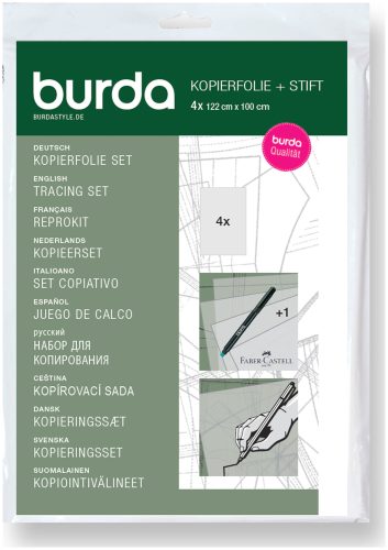 Burda, Burda Kopierset mit Stift 122 x 100 cm, 4 B&ouml;gen