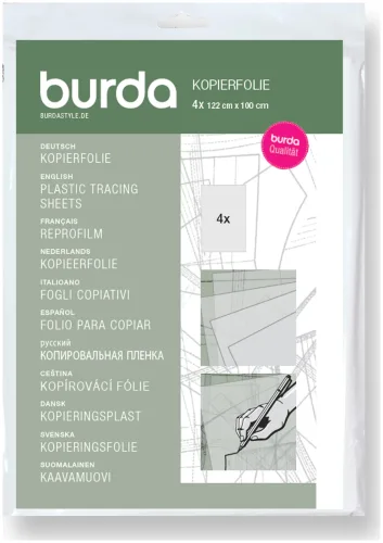Burda, Burda Kopierfolie 122 x 100 cm, 4 B&ouml;gen