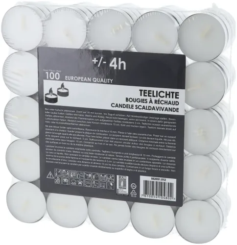 Balthasar - Teelichter-Set, 39X15MM, Weiss