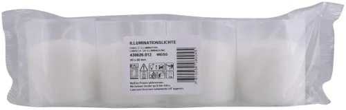 Brennkerzen weiss 4 Stück