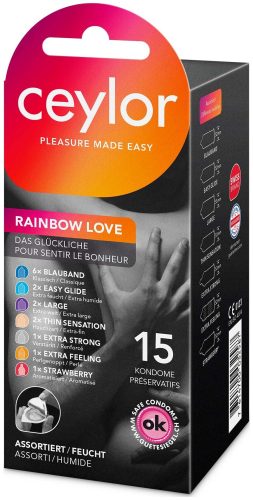 Ceylor, Ceylor - Ceylor Rainbow Love Kondome, 15 Stück