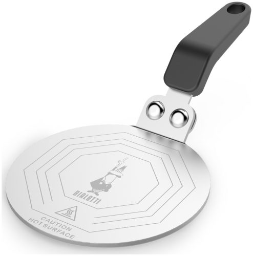 Bialetti, Bialetti - Induktionsplatte mit Griff, 13X26CM, Chrom