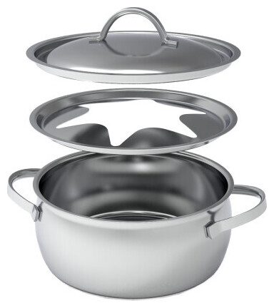 Kisag, Kisag - Fleischfondue-Caquelon, 20CM/2.7L, Chrom