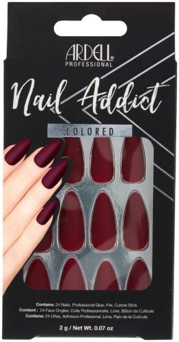 Ardell, Ardell - Nail Addict Bordeaux, Künstliche Fingernägel, 24 Stk