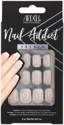 Ardell, Ardell - Nail Addict Subtle French, Künstliche Fingernägel, 24 Stk