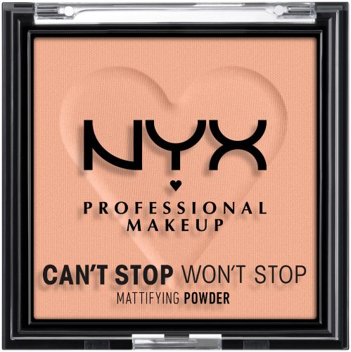 NYX-PROFESSIONAL-MAKEUP - Can’t Stop Won’t Stop Mattifying Powder, Can't Stop Won't Stop, 6 g, Peach