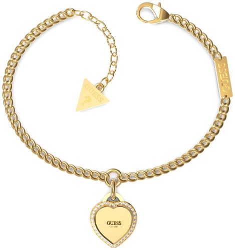 Guess - Armband, Fine Heart, 14.5+4CM, Gold
