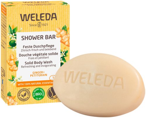 Weleda, Weleda - Feste Duschpflege Ginger + Petitgrain, 75 g