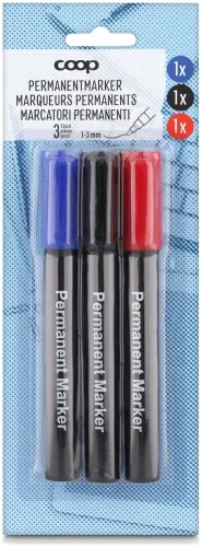 Coop Permanentmarker 3 Stück