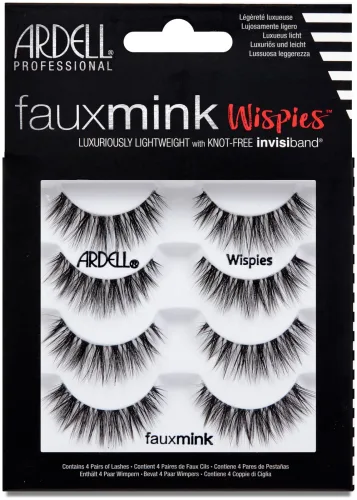 Ardell, Ardell - Faux Mink Wispies Multipack, 4 Paar