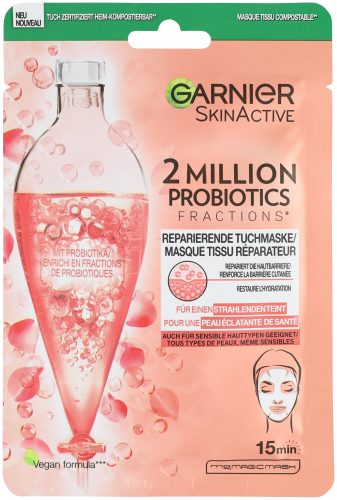 Garnier, Garnier - 2 Millionen Probiotics Reparierende Tuchmaske – Für Einen Strahlenden Teint, Probio Face Sa22gr Frnlde, 22 g