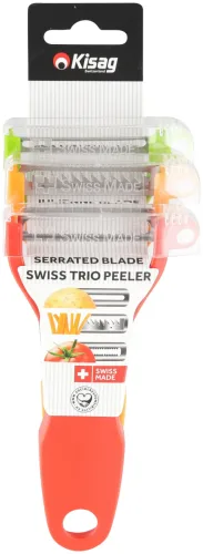 Kisag Sparschäler 3er Set Tomate, Julienne & Universal