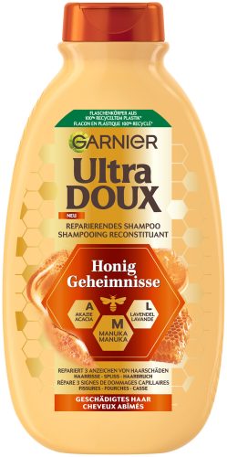 Honig Geheimnisse Aufbauendes Shampoo, Kräftigt, Schützt Und Nährt Strapaziertes Und Brüchiges Haar Damen  300ml