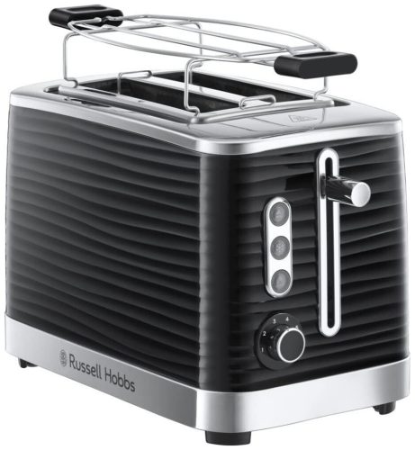 Russell Hobbs, RUSSELL HOBBS Toaster "Inspire 24371-56 Schwarz" 2 kurze Schlitze für 2 Scheiben 1050 W