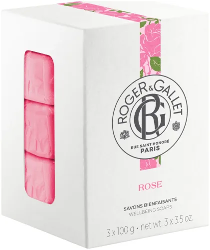 Roger & Gallet - Rose Box mit 3 Wohlfühl-Seifen, Set