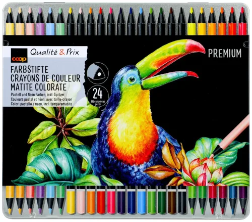 Coop Qualité & Prix Farbstifte Premium 24 Stück