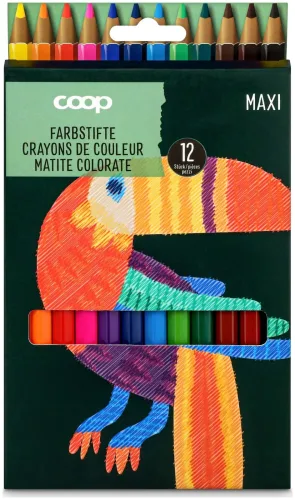 Coop Farbstifte Maxi 12 Stück