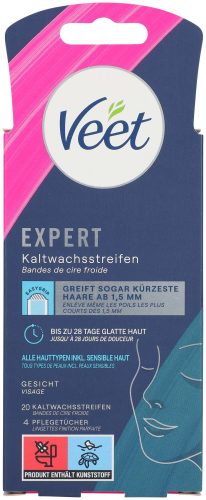 Veet, Veet - Expert Kaltwachsstreifen Gesicht, 20Stück
