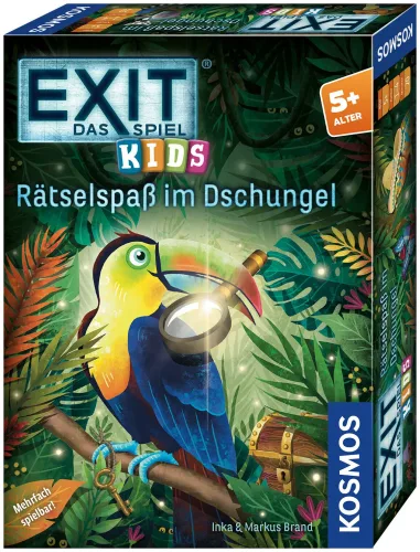 Kosmos - EXIT Kids Rätselspass im Dschungel, deutsch, Multicolor