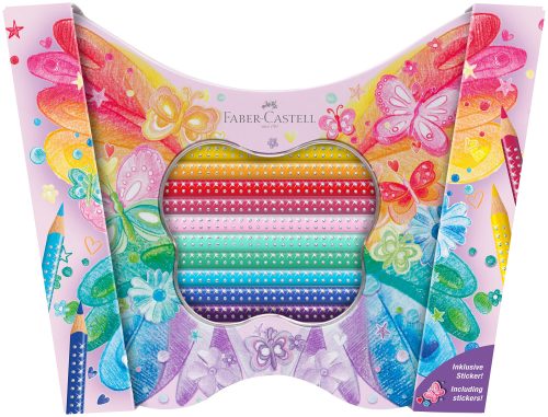 Faber-Castell, FABER-CASTELL Farbstifte Geschenkset 201971 Sparkle Schmetterling 20 Stk.
