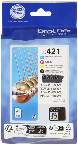 Brother - LC-421VAL Valuepack  CMYBK, Multipack, Tintenpatronen