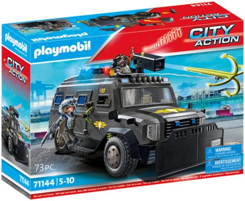 PLAYMOBIL, 71144 City Action SWAT-Geländefahrzeug, Konstruktionsspielzeug