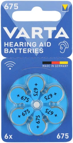 Varta Hörgerätebatterien 675 6 Stück