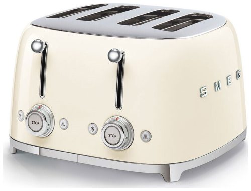 Smeg 4-Schlitz-Toaster Tsf03Creu Crème