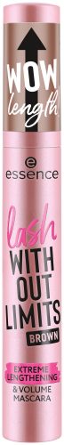 Essence, Essence - Lash Without Limits Brown Extreme Lengthening & Volume Mascara, 13 ml, Braun