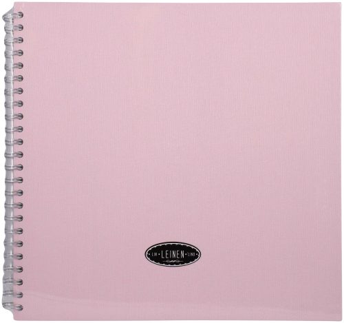 EIBERT - Kreativbuch mit Leineneinband, 32x32cm, Puderrosa