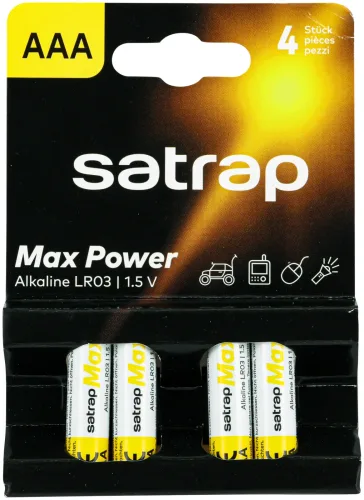 satrap Batterien Aaa/Lr03 4 Stück