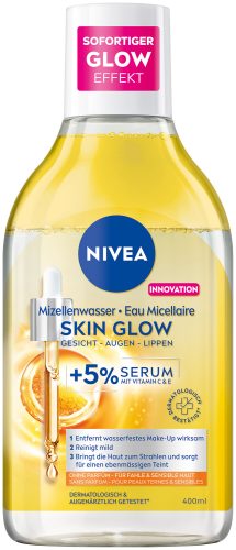 Nivea - Face Cleansing Skin Glow Serum Mizellenwasser, 400 ml