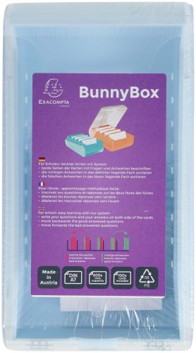Exacompta, EXACOMPTA Karteikartenbox Bunny Box A7 5346223D pastellblau/tr. 250x132x85mm