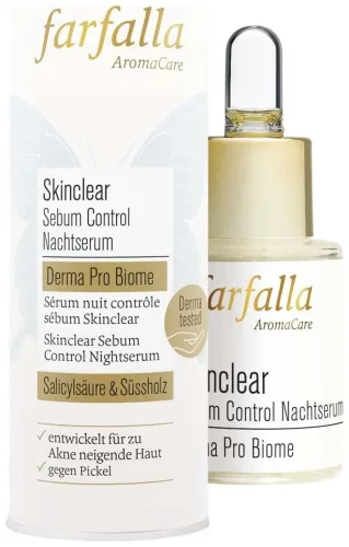 farfalla, farfalla - SkinclearSebumControlNachtserum,DermaProBiome, 15 ml