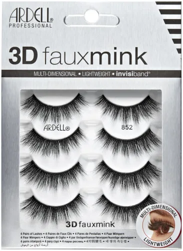 Ardell Professional, Ardell 3D Faux Mink Multipack 852 (4 Paar)