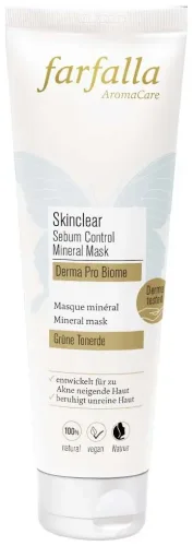 farfalla, farfalla - SkinclearSebumControlMineralMask,DermaProBiome, 50 ml